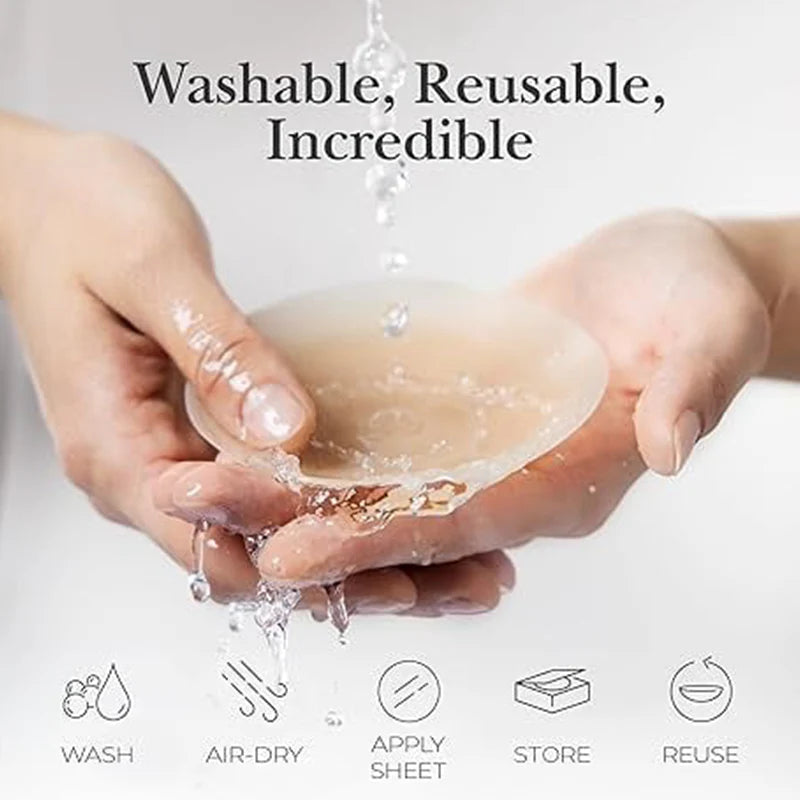 Varrat nélküli, push-up, mellnövelő, öntapadós mellbimbópajzsok nőknek