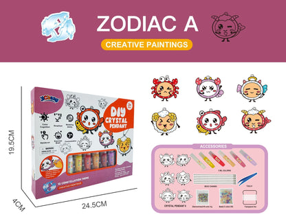 【🎁Božićna ponuda🎄】Set za umjetnost i obrt "uradi sam" s kristalnim bojama