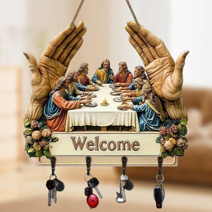 【🎁Božićna ponuda🎄】Zidni ukrasni drveni držač za ključeve – ručno izrađen s majstorskom pažnjom i tradicijom stolarskog zanata