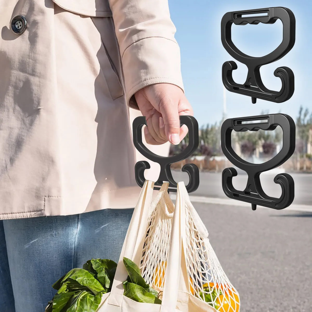 【🎁Božićna ponuda🎄】Kupite jedan, dobijte jedan gratis! Ručka za vrećicu za kupovinu – Nema više bolnih prstiju!