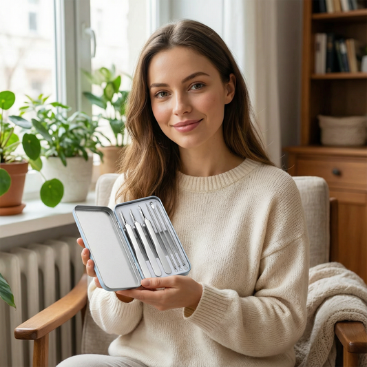 ❤️Komplet za čišćenje lica od njemačke legure titana ✨ nehrđajućeg čelika