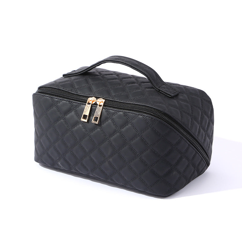 ✨ Ženska putna kozmetička torba – Vodootporna organizator za šminku od umjetne kože s dizajnom otvorenim za 180° i velikim kapacitetom