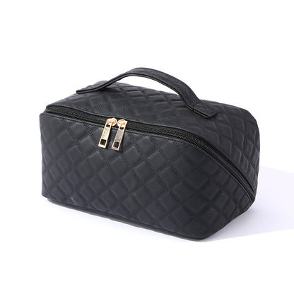 ✨ Ženska putna kozmetička torba – Vodootporna organizator za šminku od umjetne kože s dizajnom otvorenim za 180° i velikim kapacitetom