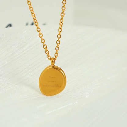 【🎁Božićna ponuda🎄】Unisex nepravilna ovalna ogrlica s privjeskom