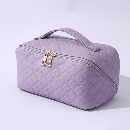 ✨ Ženska putna kozmetička torba – Vodootporna organizator za šminku od umjetne kože s dizajnom otvorenim za 180° i velikim kapacitetom