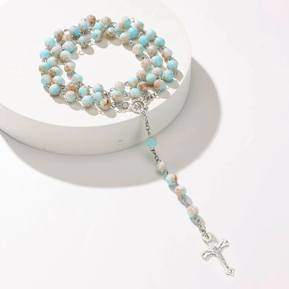 【🎉Κολιέ δώρου περιορισμένης διάρκειας❤️】Θήκη Ροζαρίου Παναγίας - Περιορισμένη Χειροποίητη Σειρά