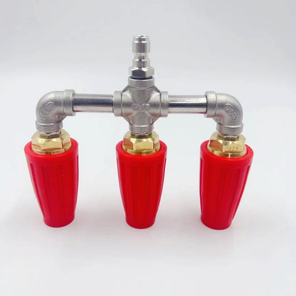 【🎁Božićna ponuda🎄】Trostruki perač pod pritiskom, jednostavna instalacija, čišćenje, rotirajuća turbinska mlaznica, plava