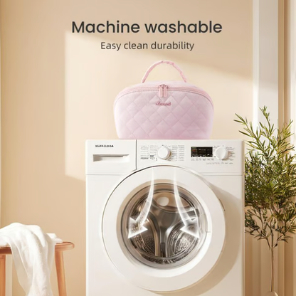 ✨ Ženska putna kozmetička torba – Vodootporna organizator za šminku od umjetne kože s dizajnom otvorenim za 180° i velikim kapacitetom