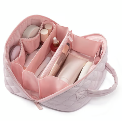 ✨ Ženska putna kozmetička torba – Vodootporna organizator za šminku od umjetne kože s dizajnom otvorenim za 180° i velikim kapacitetom