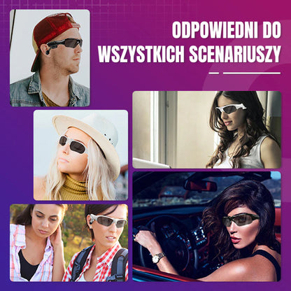 Bezprzewodowe sportowe okulary Bluetooth z polaryzacją