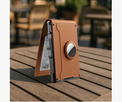 【🎁Božićna ponuda🎄】Muški novčanik s RFID blokiranjem i utorom za AirTag – Ručno izrađen kožni novčanik s držačem za kartice za brzi pristup i velikim kapacitetom