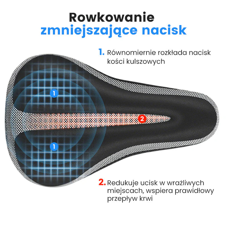 Wysoce sprężysta siodełko rowerowe