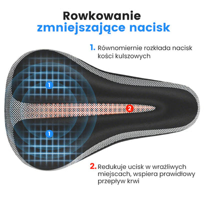 Wysoce sprężysta siodełko rowerowe