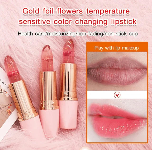 💄 1+1 GRATIS! Gel ruž s kristalnim cvijetom – mijenja boju prema tvojim usnama!
