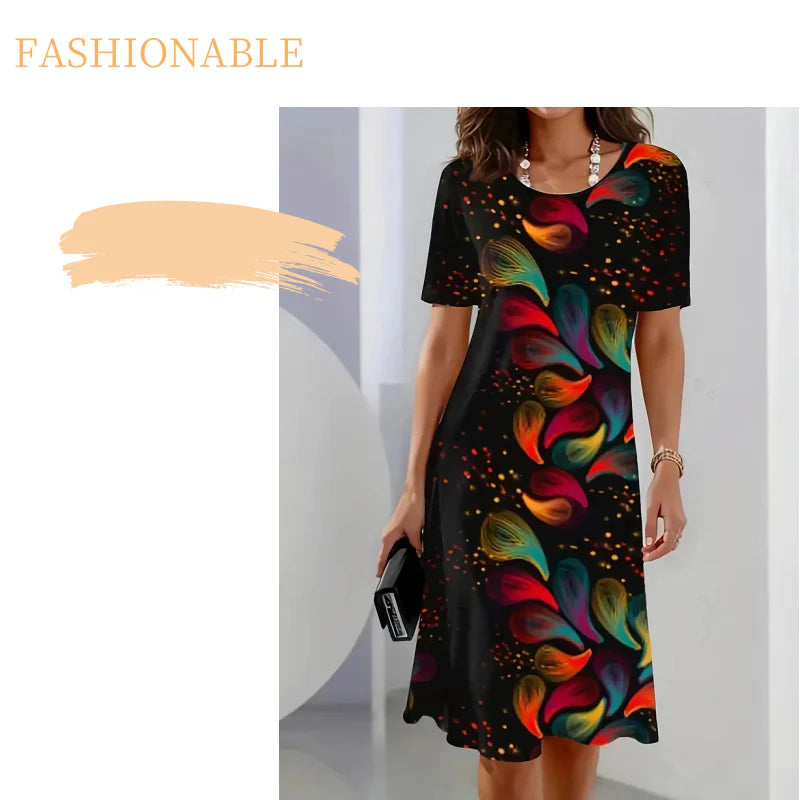 Elegantna haljina s printom