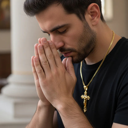 【🎁Božićna ponuda🎄】Ogrlica s privjeskom koji prikazuje Isusa