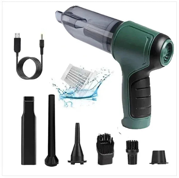 2-u-1 bežični usisavač za automobil i zračna pumpa – snažno usisavanje, niska razina buke, punjiv, višenamjenski dizajn