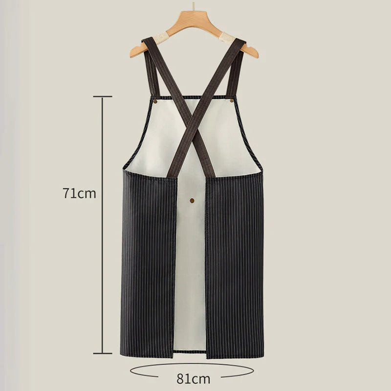 【🎁Božićna ponuda🎄】Vodootporna pregača s križnim naramenicama na leđima i odvojivim ručnikom za ruke（🔥Kupi 1 dobi 1 gratis🔥）