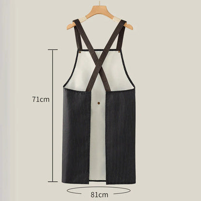 【🎁Božićna ponuda🎄】Vodootporna pregača s križnim naramenicama na leđima i odvojivim ručnikom za ruke（🔥Kupi 1 dobi 1 gratis🔥）