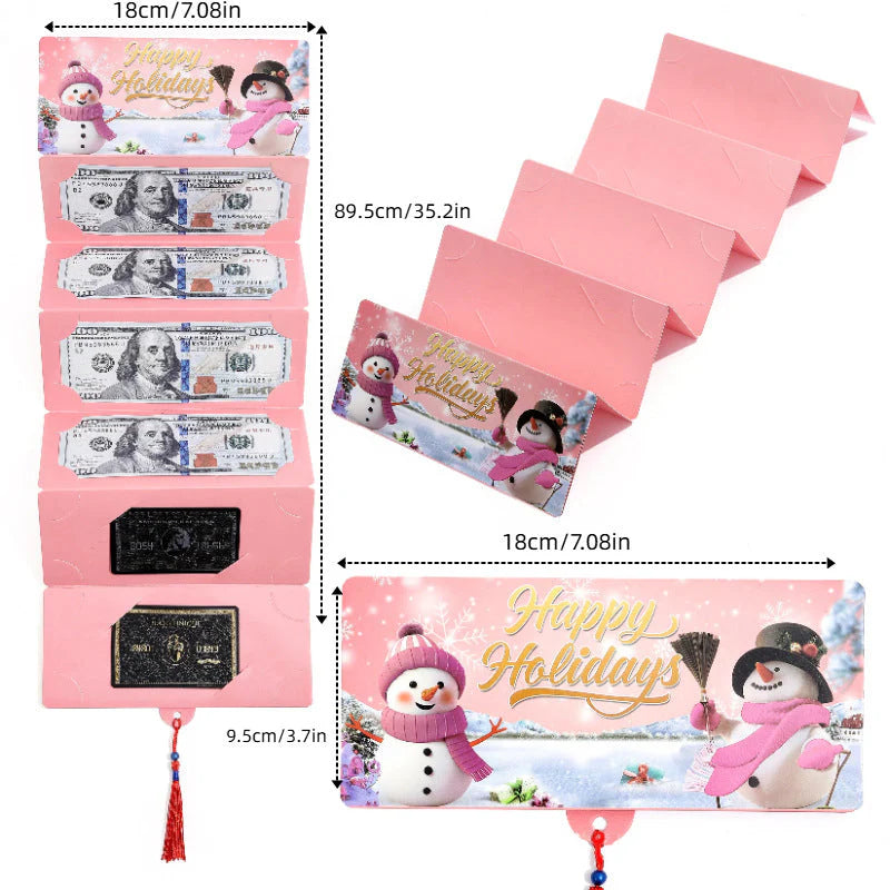 【🎁Božićna ponuda🎄】Božićno iznenađenje, božićne čestitke sa skrivenim novcem