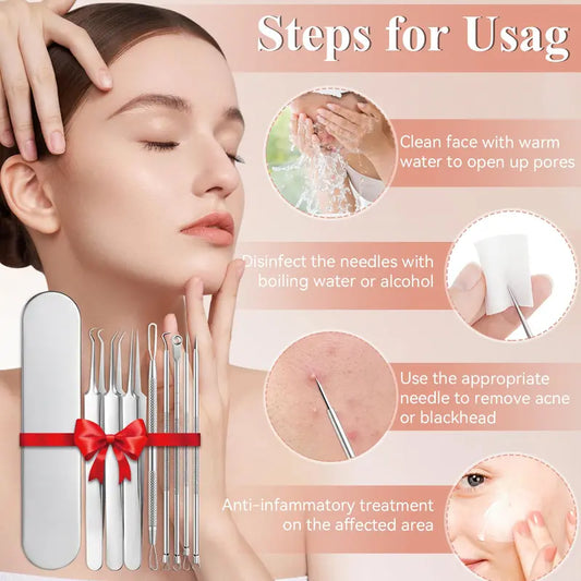 Komplet za čišćenje lica od njemačke legure titana ✨ nehrđajućeg čelika