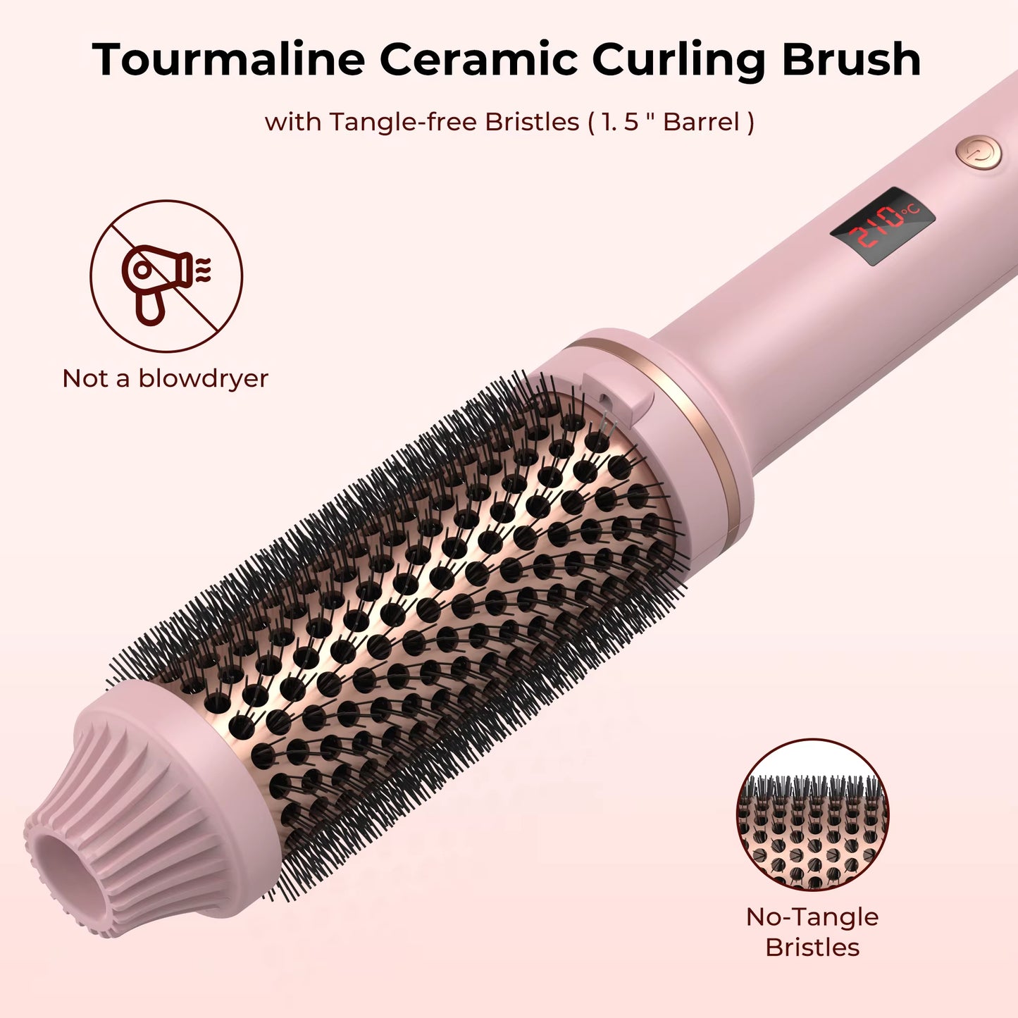 【🎁Božićna ponuda🎄】✨ 1.5” Electric Ceramic Hair Curling Brush ✨