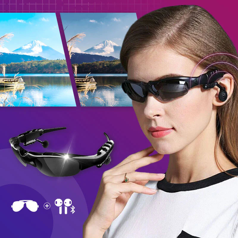 Bezprzewodowe sportowe okulary Bluetooth z polaryzacją