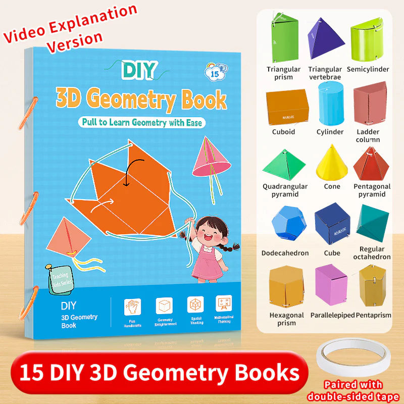 【🎁Božićna ponuda🎄】Knjiga za učenje 3D geometrije s povlačenjem užeta