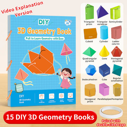 【🎁Božićna ponuda🎄】Knjiga za učenje 3D geometrije s povlačenjem užeta