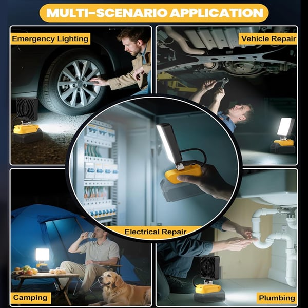 ⚡ Bežična LED radna lampa 3000LM s priključcima za punjenje