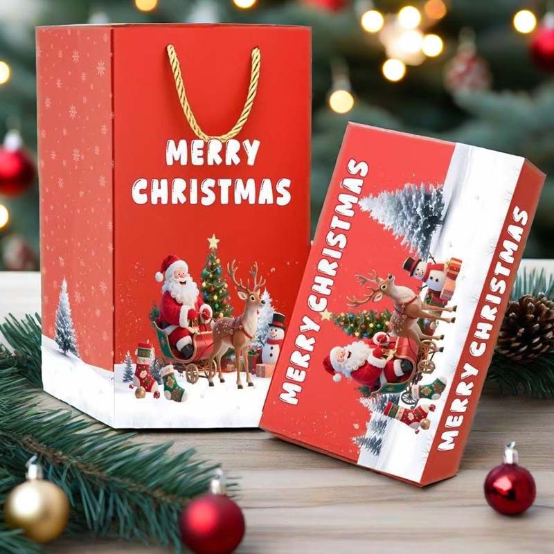 【🎉Božićna ponuda🎄】Jedinstvena sklopiva božićna poklon kutija