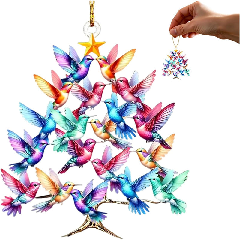 【🎁Božićna ponuda🎄】Božićni ukras s akrilnim kolibrijem（🔥Kupi 1 dobi 1 gratis🔥）